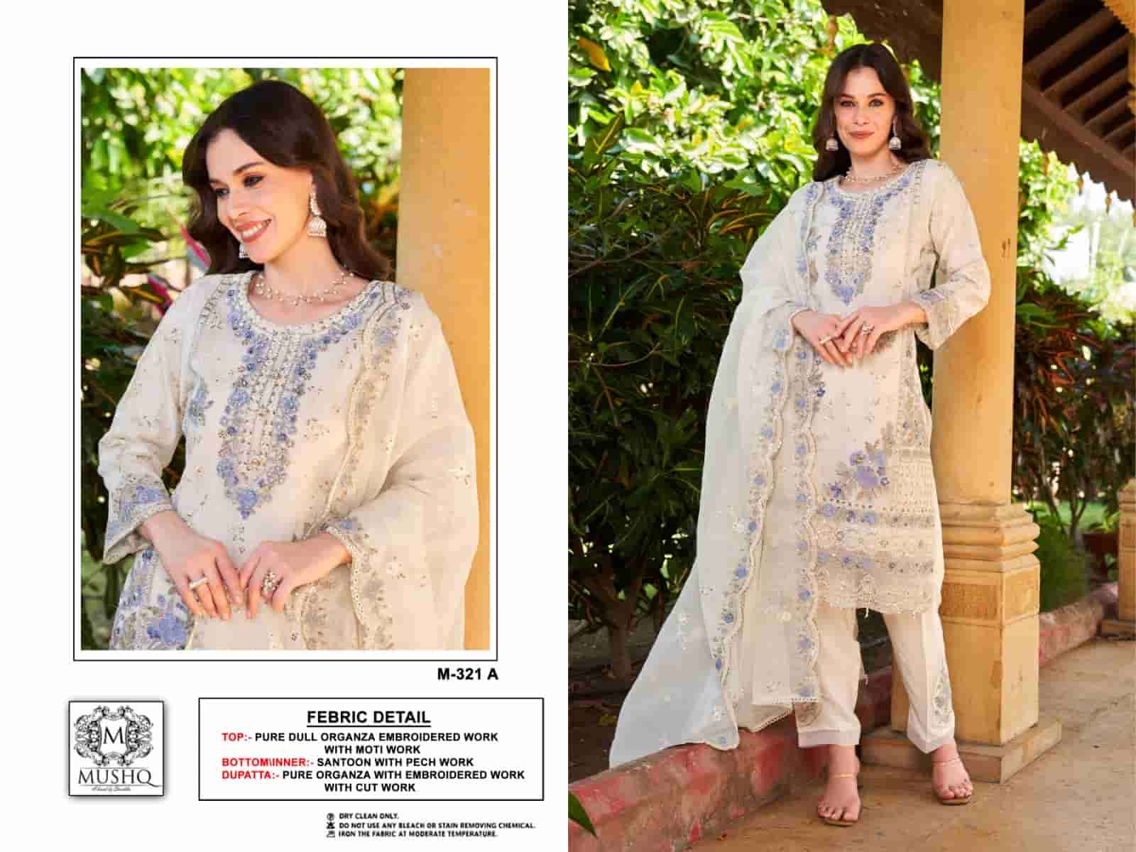 Mushq Festive Embroidered Unstitched Dress