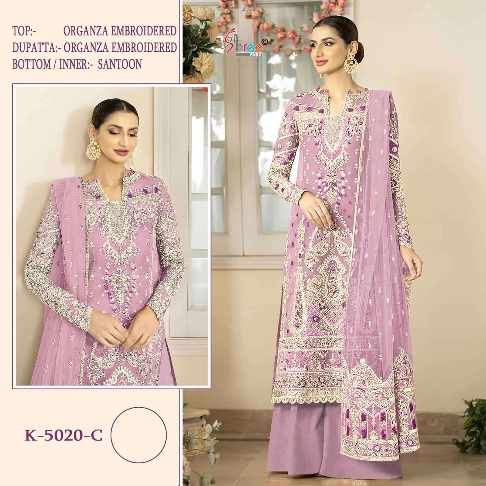 Shree Fabs K 5020 C Pakistani Latest Embroidered Designer Salwar Suit Ensemble