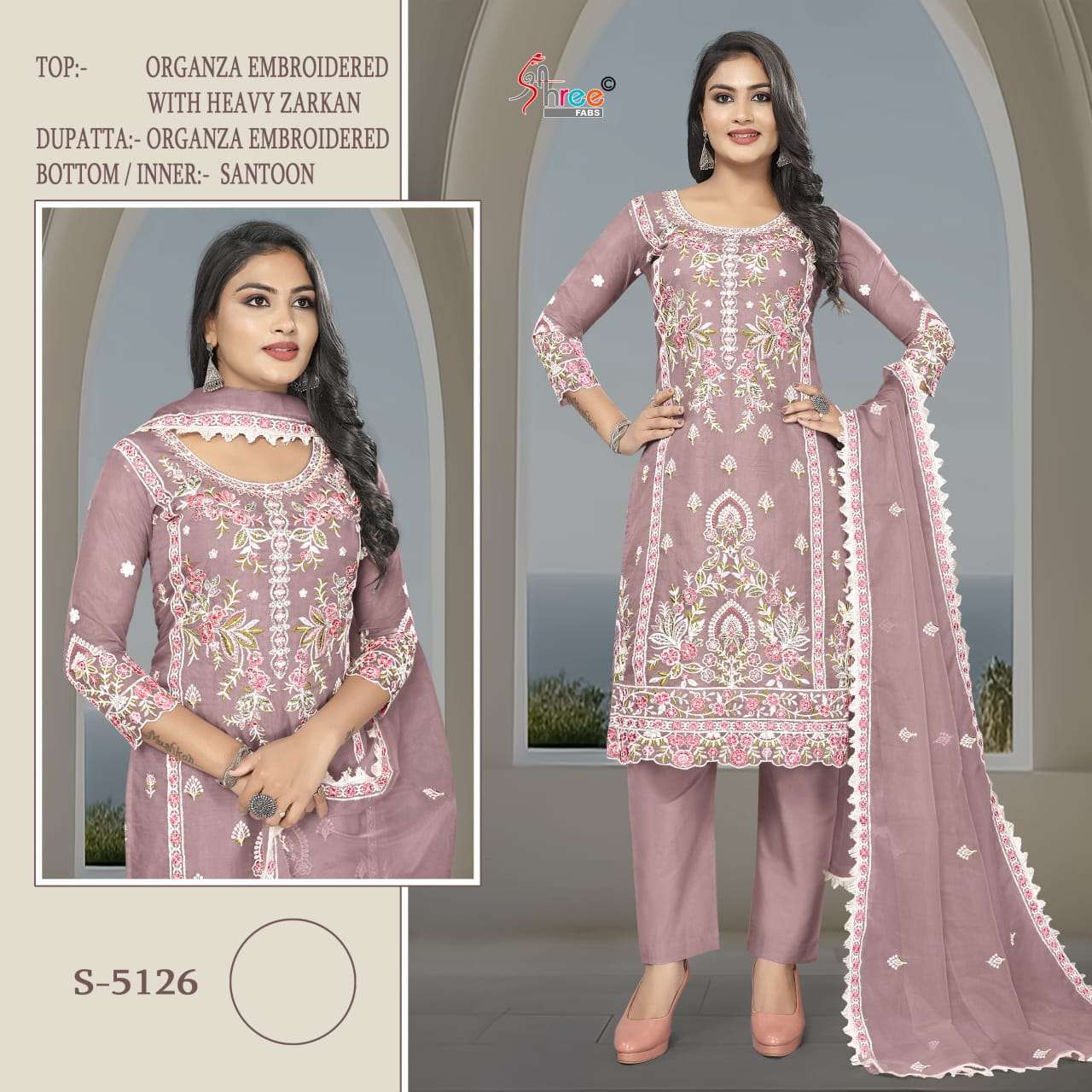 Shree Fabs S 5126 Colors Designer Organza Embroidered Pakistani Suit Wholesalers