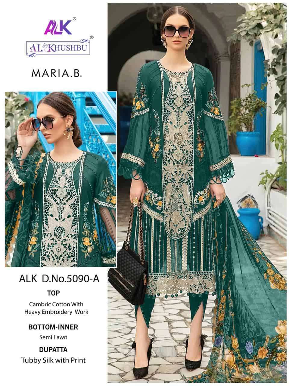 Al Khushbu Maria-B 5080-A Embroidered Suit