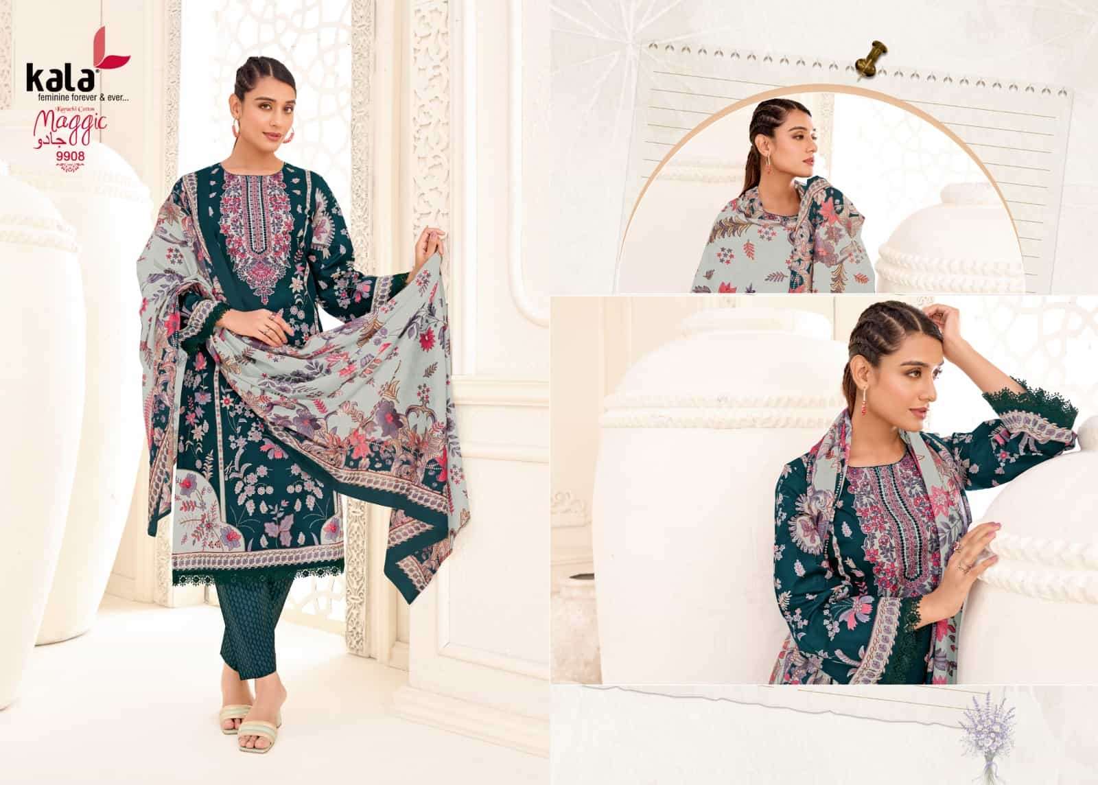 Kala Maggic Vol 25 Pakistani Print Cotton Salwar Suit Wholesalers