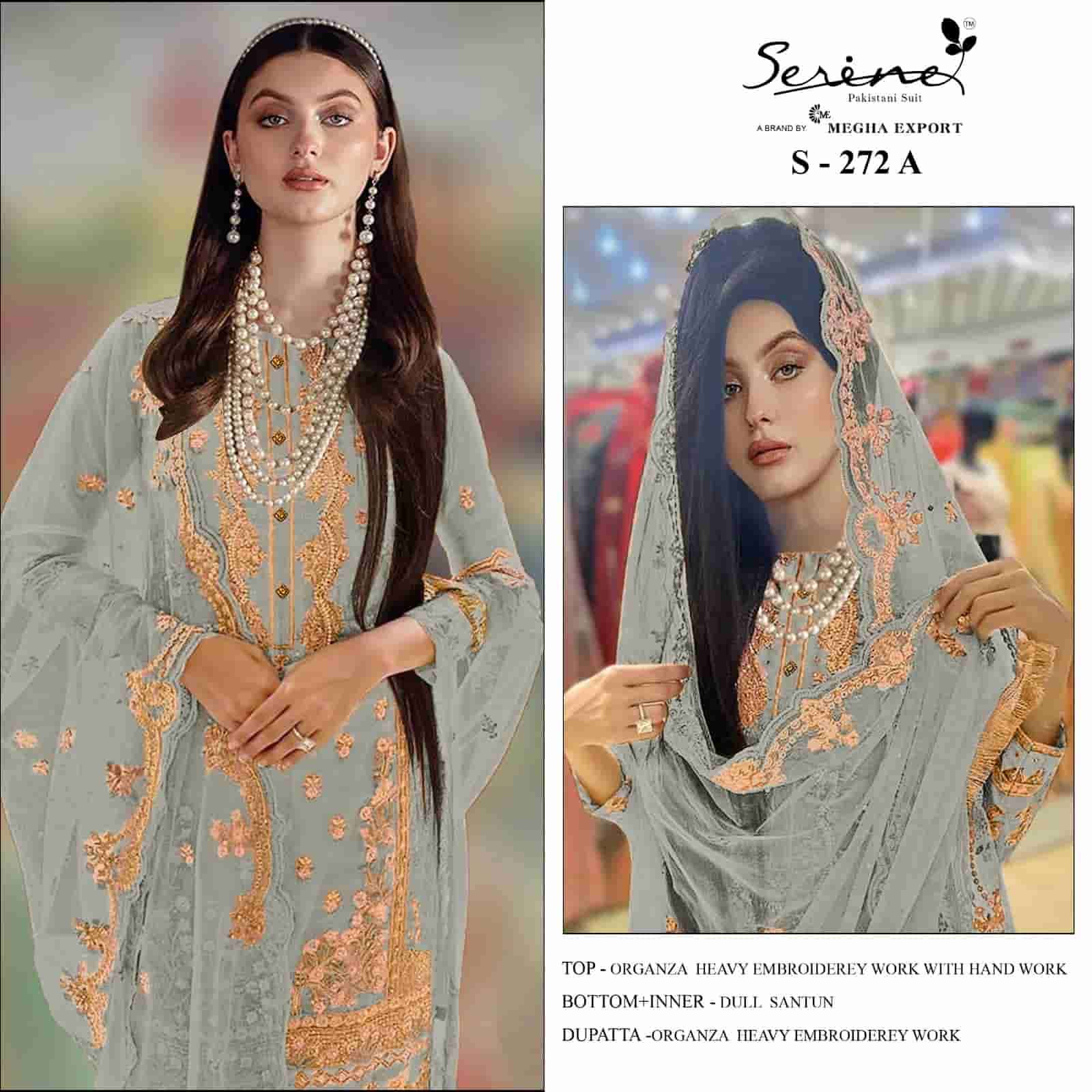 Serine S-272A Organza Embroidered Salwar Suit