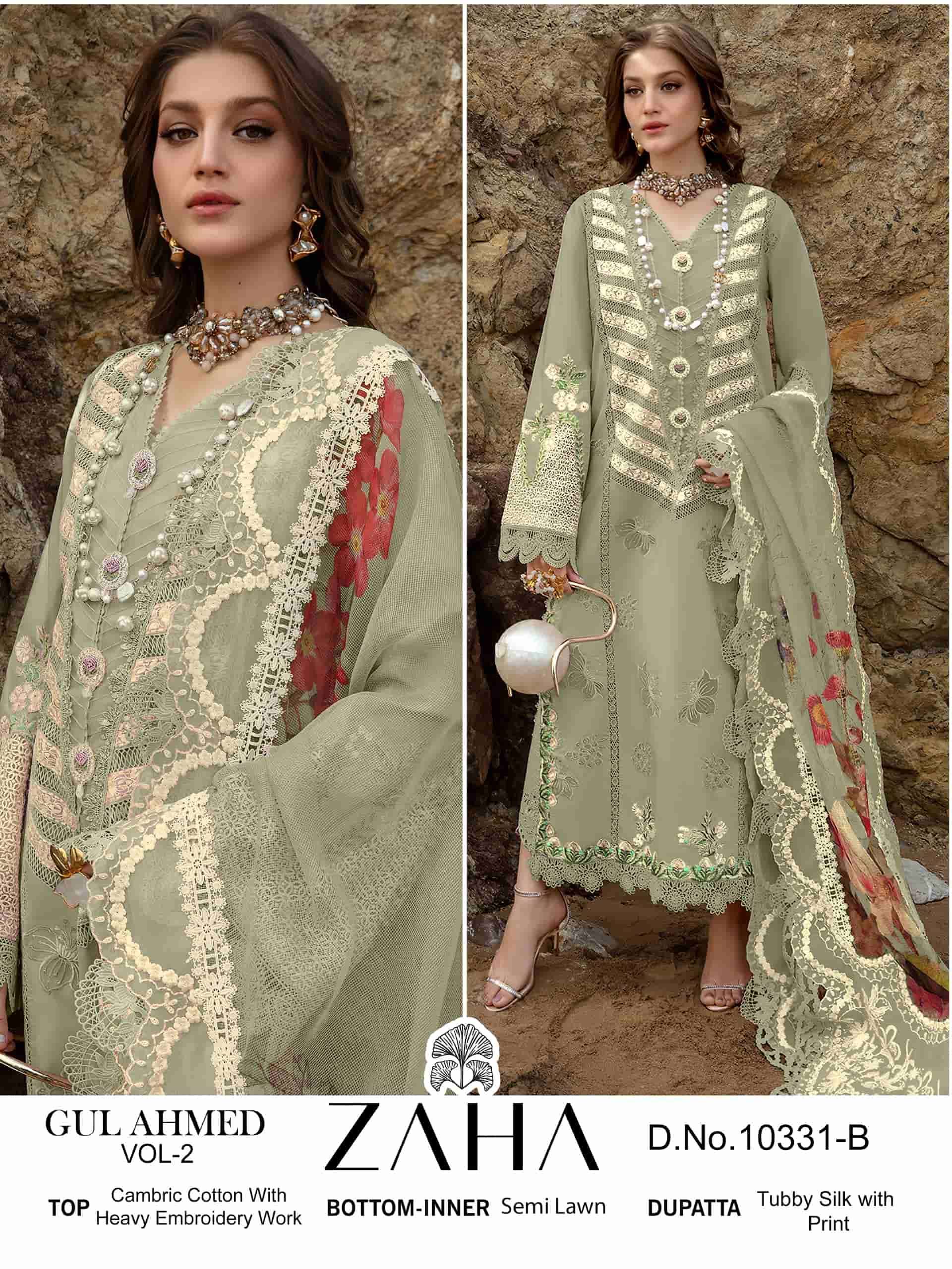 Zaha 10331 B Cotton Designer Pakistani Suit Online