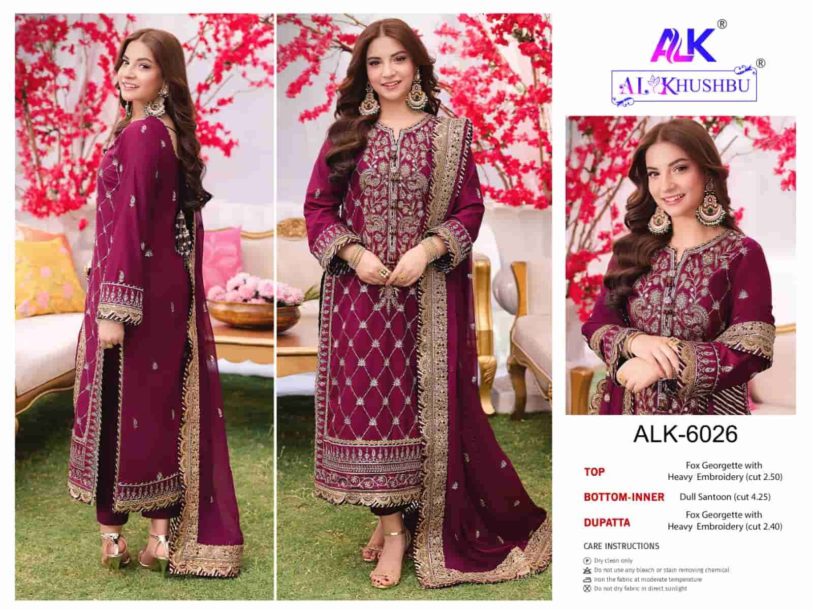 Al Khushbu 6026 Festive Wear Style Embroidered Suit Collection