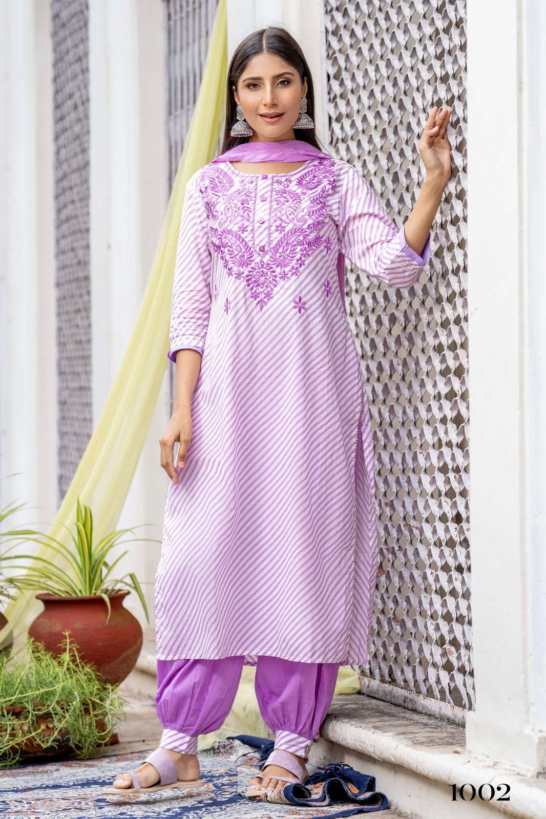 Psyna Nc 3 Fancy Panjabi Designs Ladies suit Size Set New Pattern