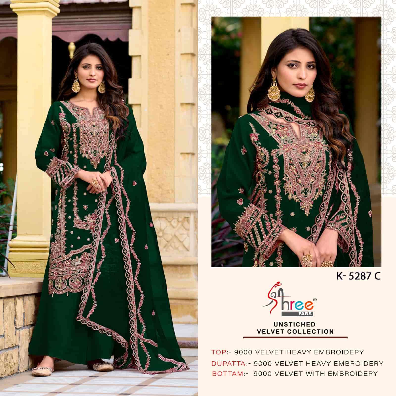 Shree Fabs K 5287 C Winter Wear Style Heavy Designer Pakistani Velvet Suit