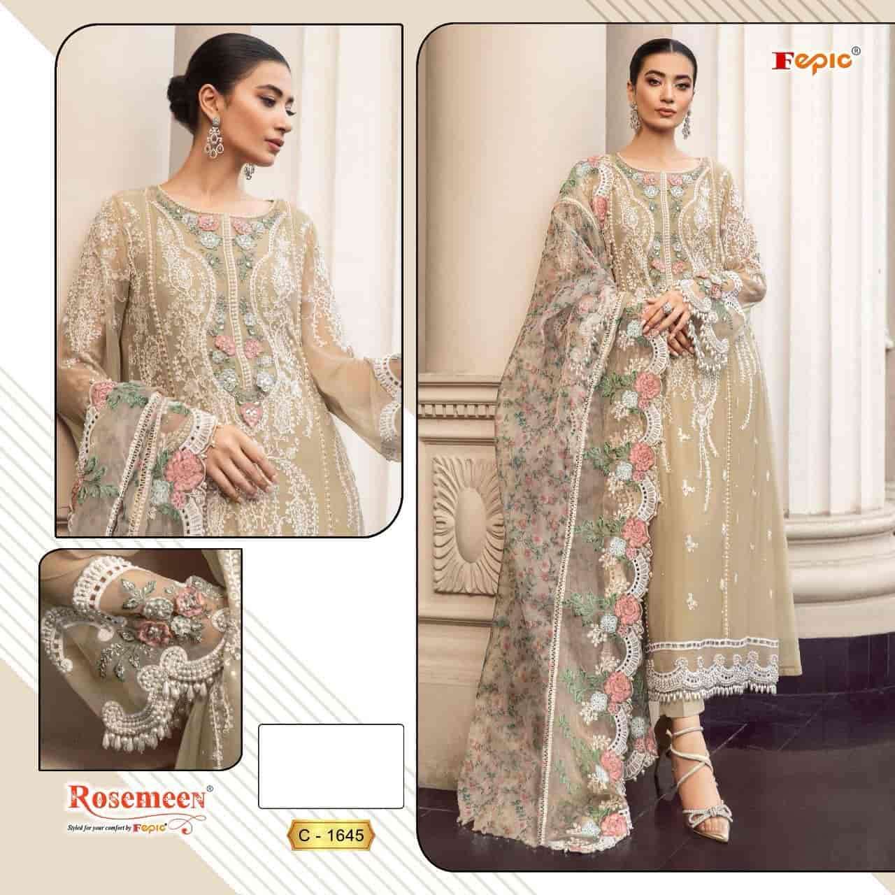 Fepic C 1645 Colors Pakistani Heavy Designer Style Party Wear Suit Wholesalers