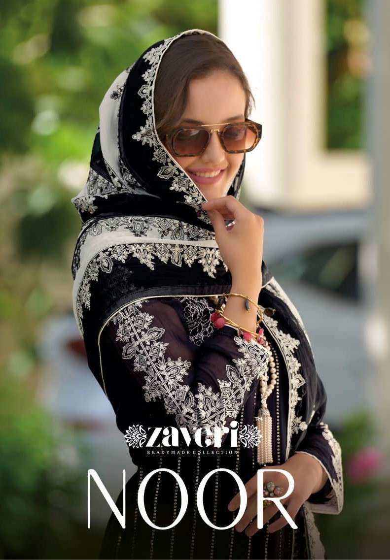 Zaveri Noor Fancy Organza Stylish Kurti Bottom Dupatta Set New Arrivals
