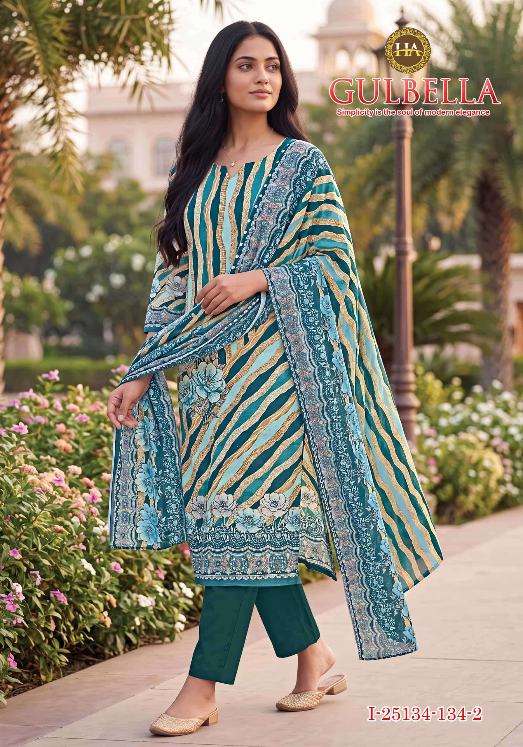 Harshit Gulbella Elegant Design Cotton Salwar Suit Exporters