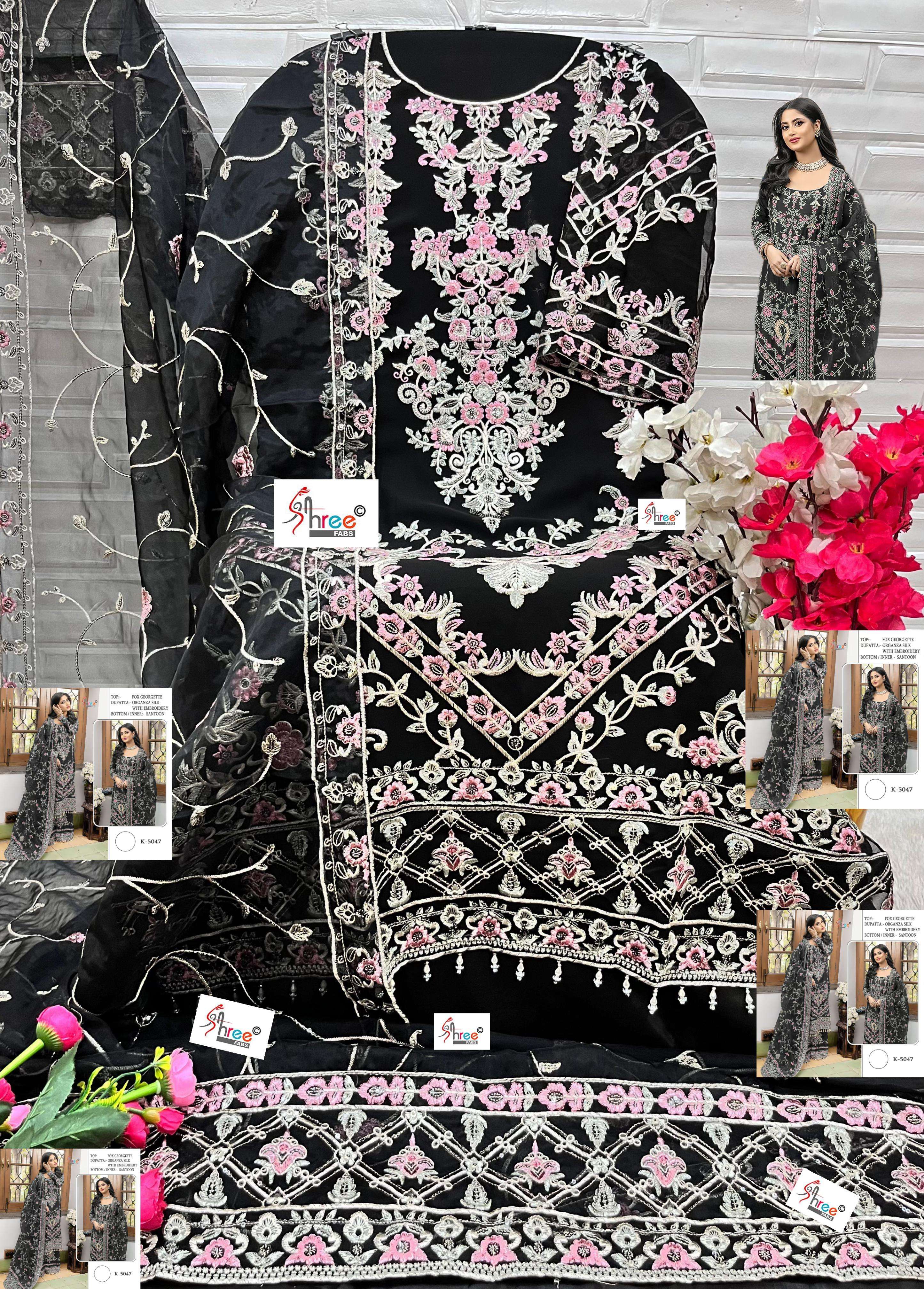 Shree Fabs K 5047 Pakistani Style Georgette Designer Suit Ensemble