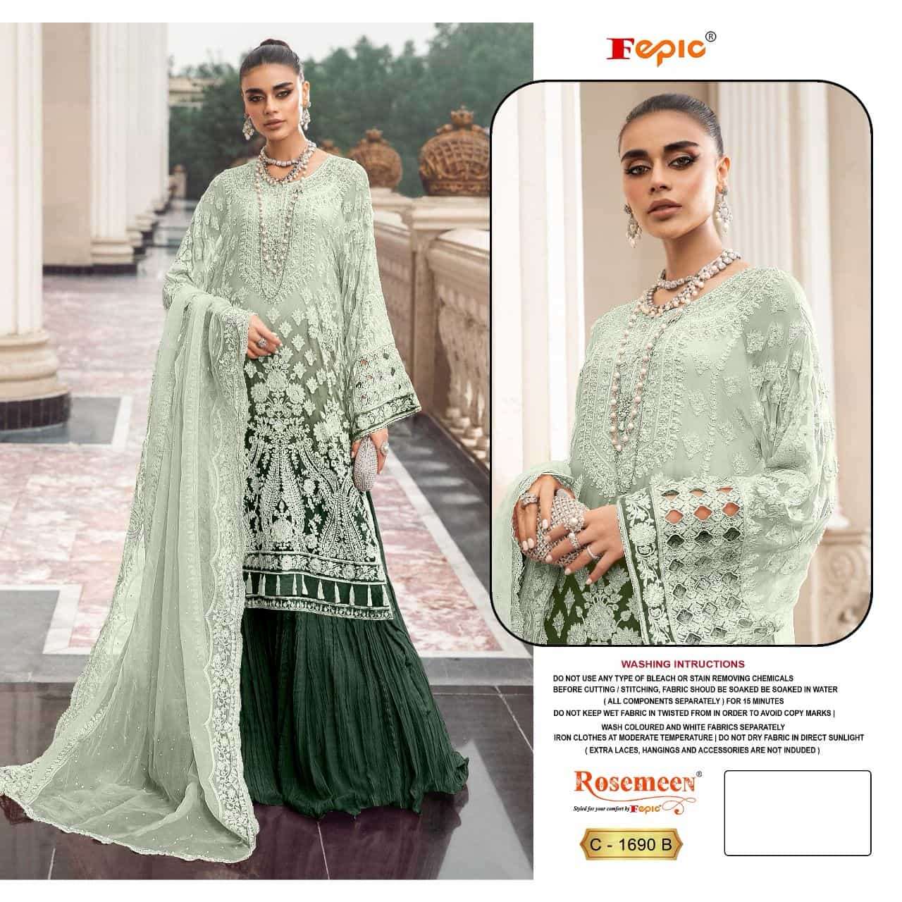 Fepic Rosemeen Shaded Georgette Pakistani Suit