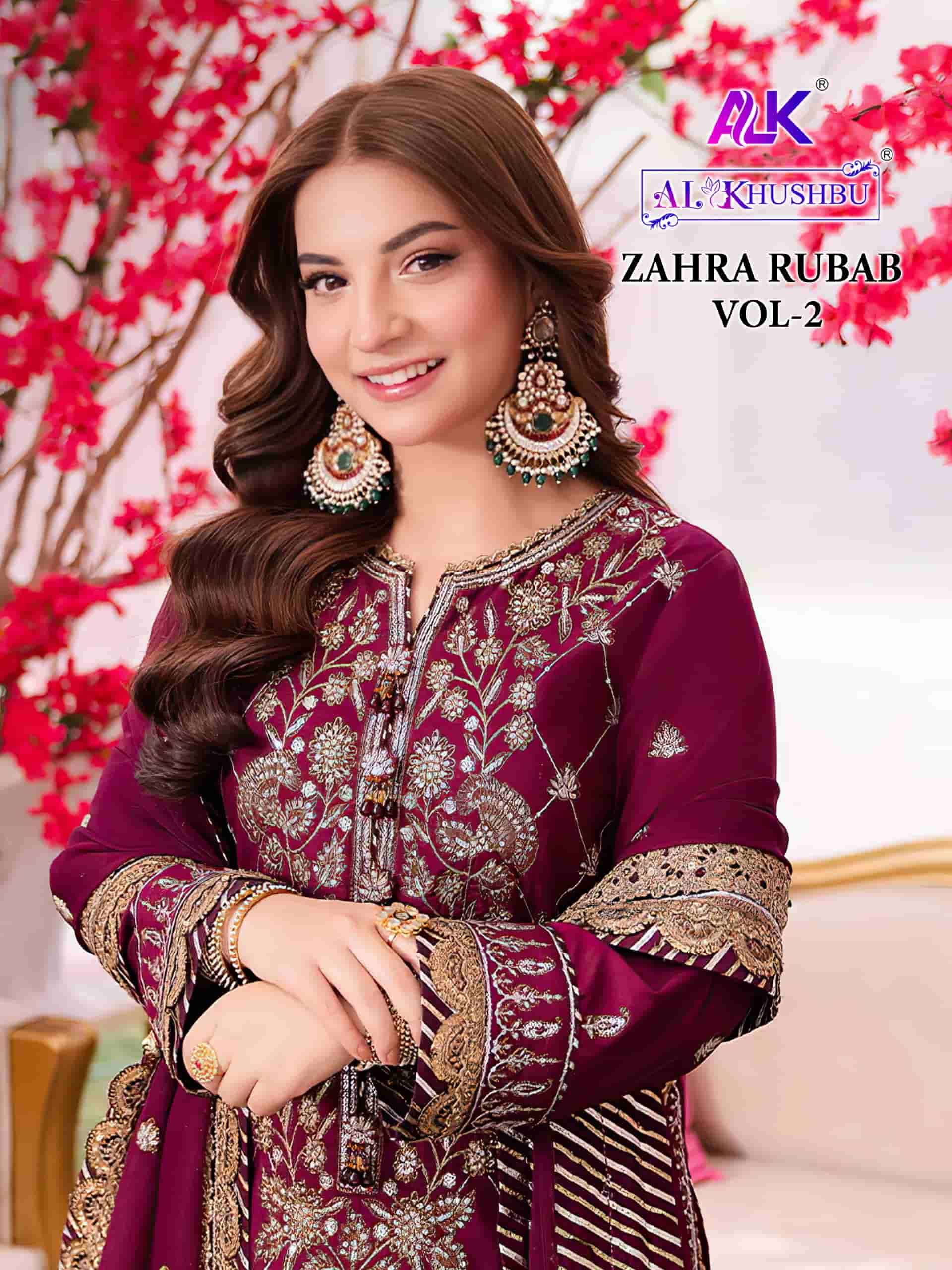 Al Khushbu Zahra Rubab Vol 2 Pakistani Embroidered Suit Wholesalers