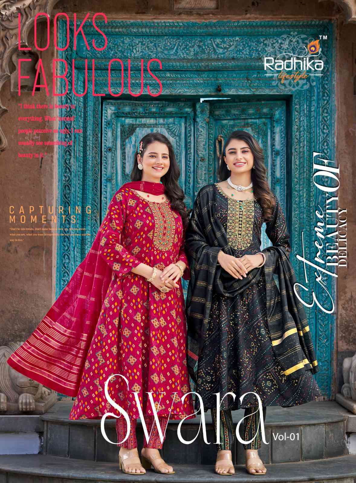Radhika Swara Fancy Anarkali 3-Piece Suit