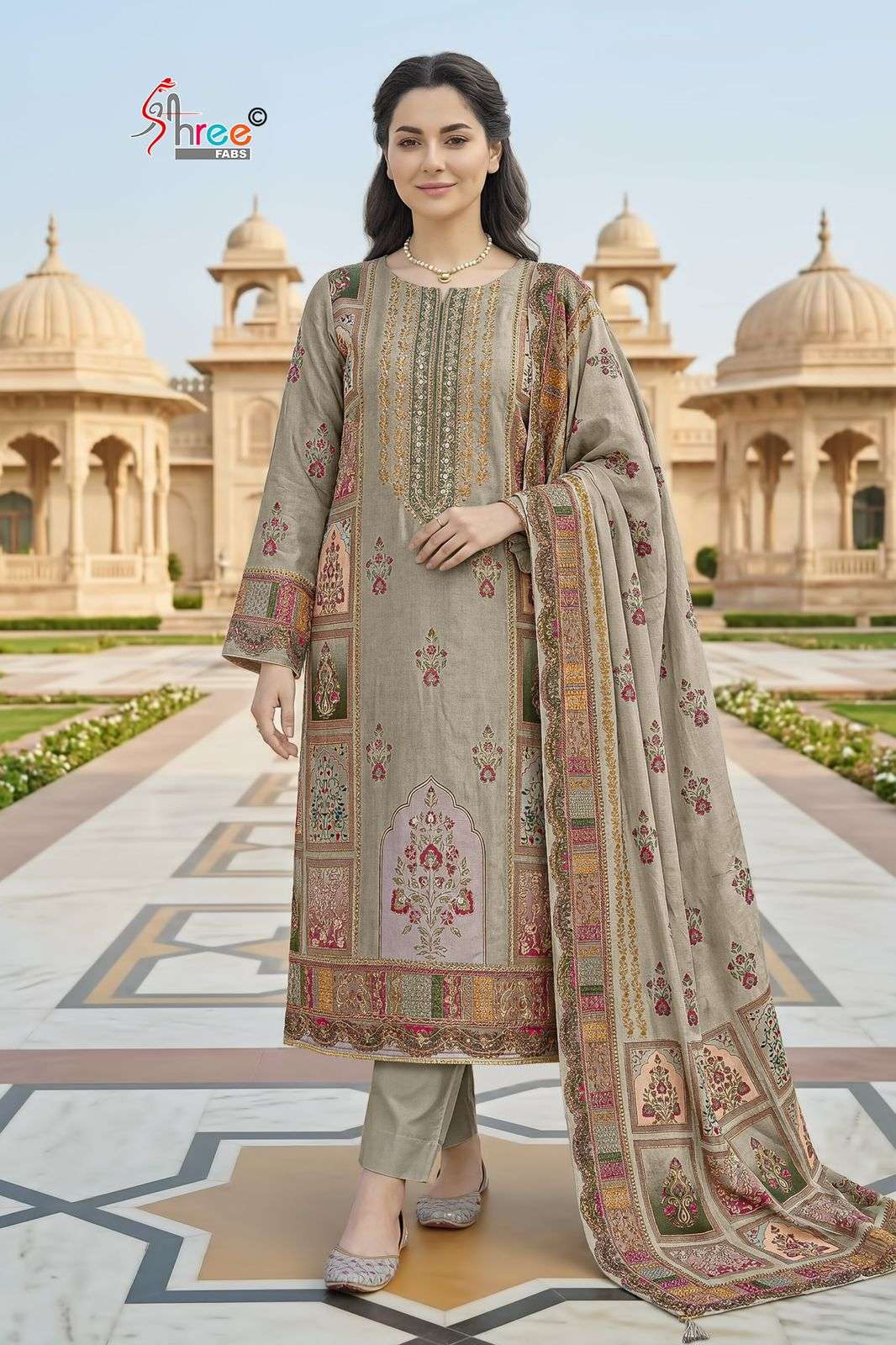Shree Fabs Kt 350 Pakistani Muslin Suit Premium Collection