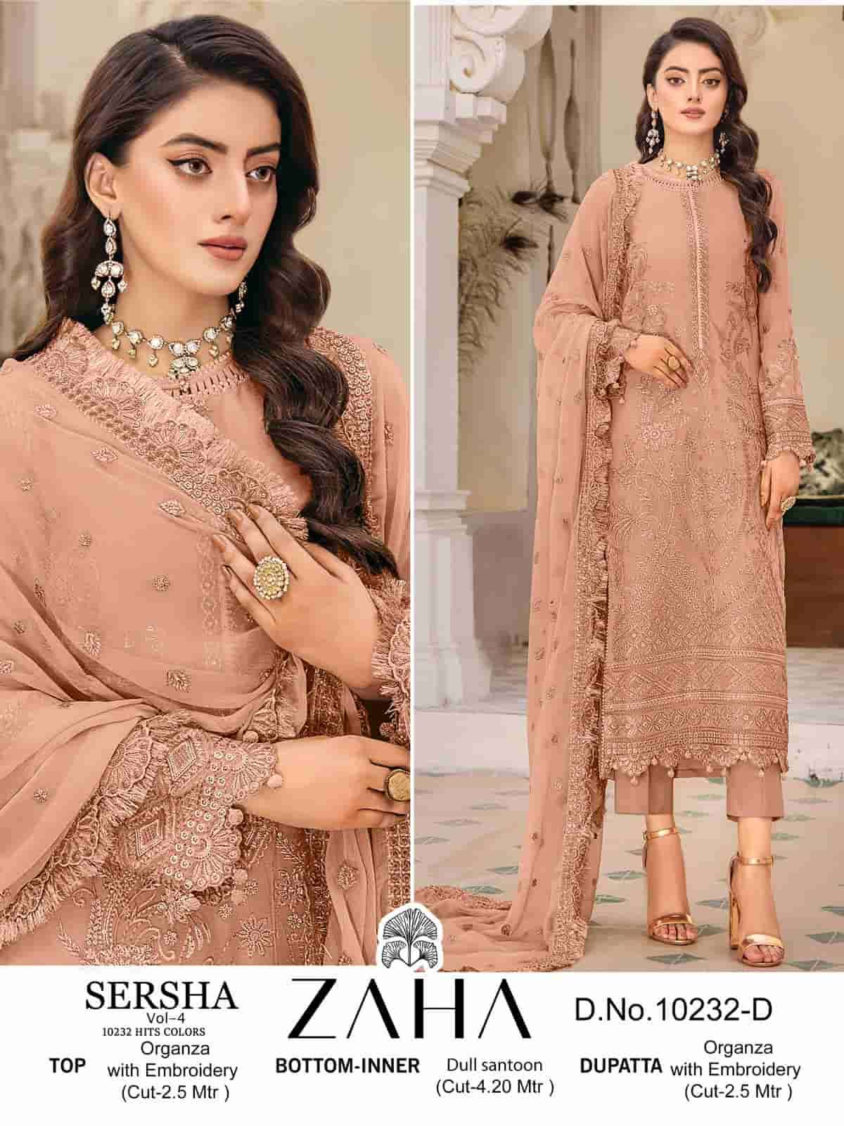 Zaha 10232-D Designer Pakistani Suit