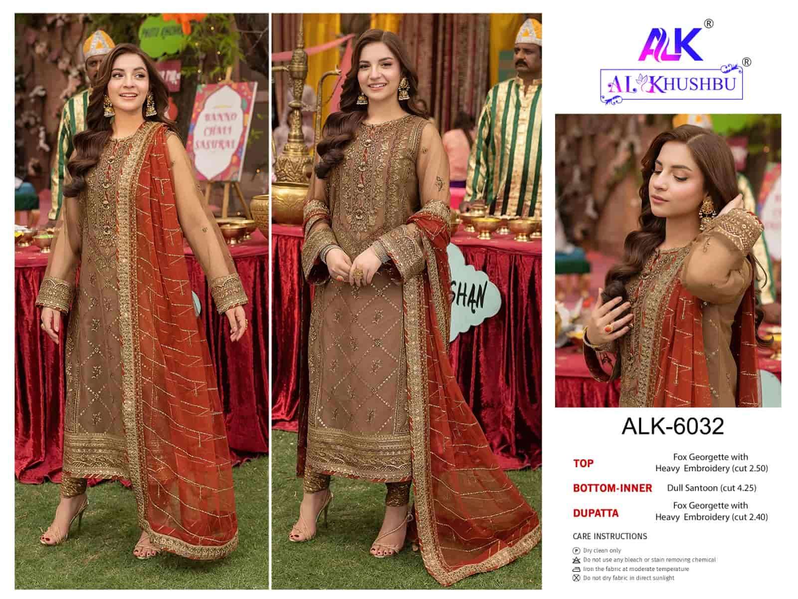 Al Khushbu 6032 Festive Wear Style Designer Pakistani Suit Collection