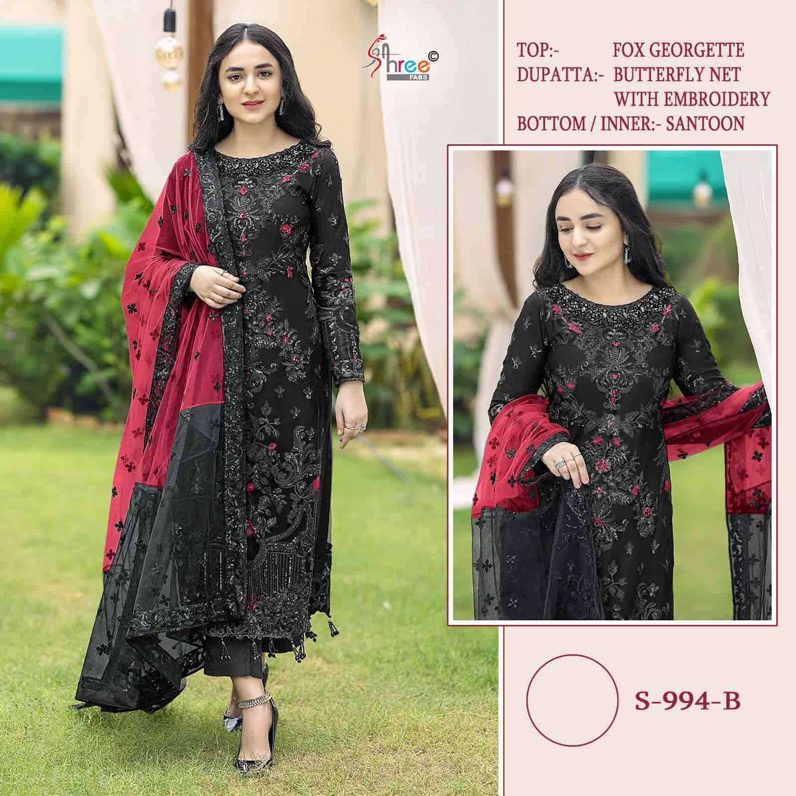 Shree Fabs S 994 B Festive Wear Style Heavy Embroidered Designer Dress Ensemble