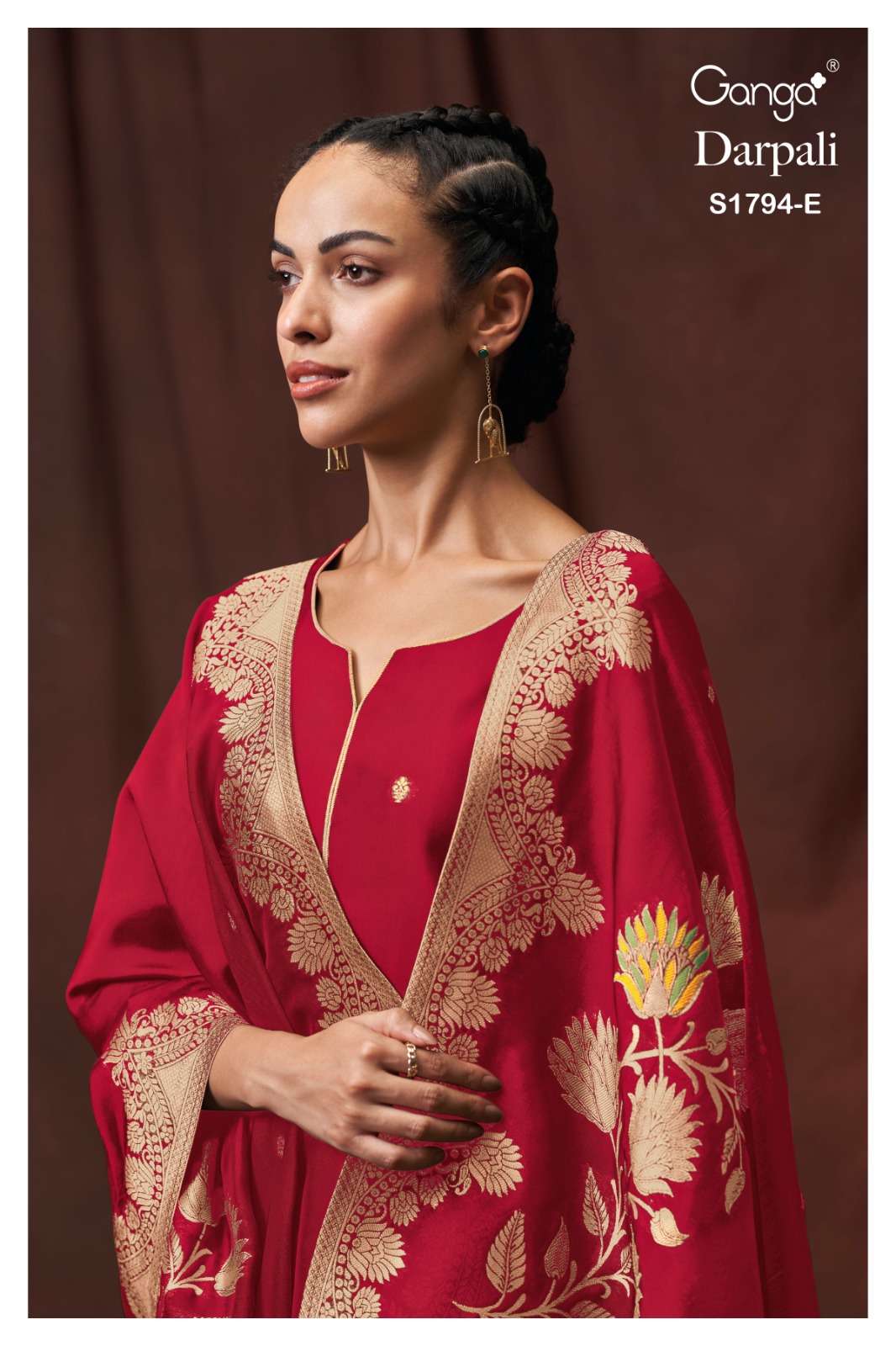 Ganga Darpali 1794 Designer Woven Silk Salwar Suit
