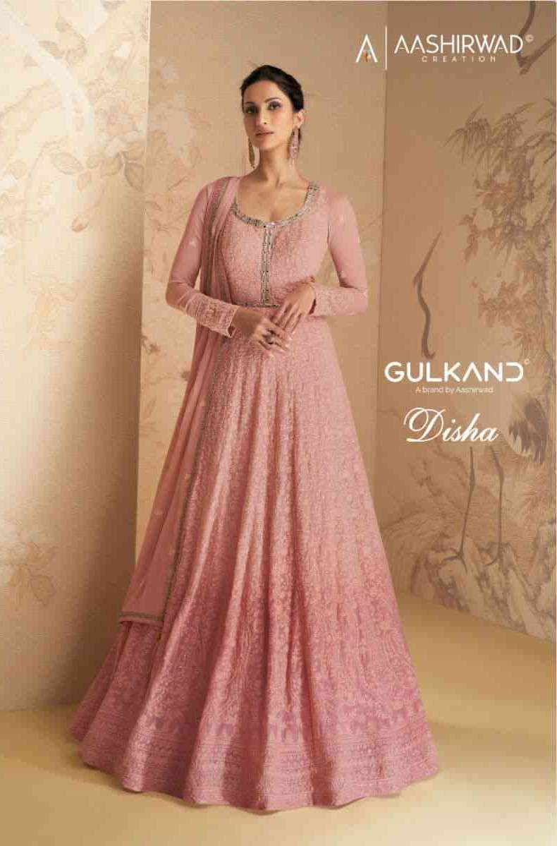 Aashirwad Gulkand Disha Partywear Anarkali Gown Collection Online