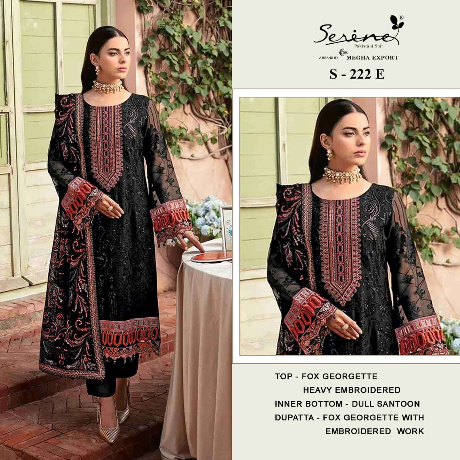 Serine S-222 E Pakistani Party Wear Suit