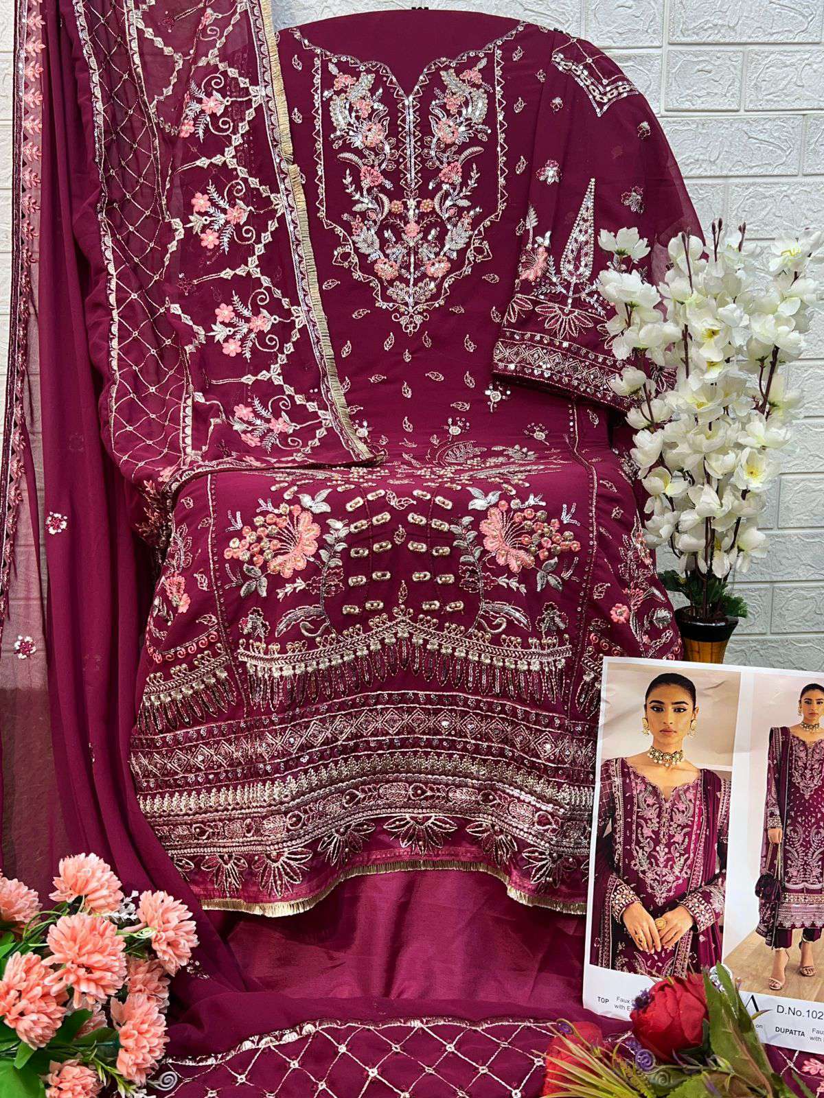 Zaha 10279 Pakistani Georgette Designer Suit