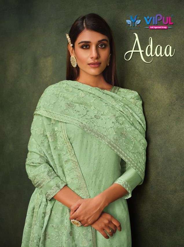 Vipul Adaa Party Wear Organza Designer Salwar Kameez