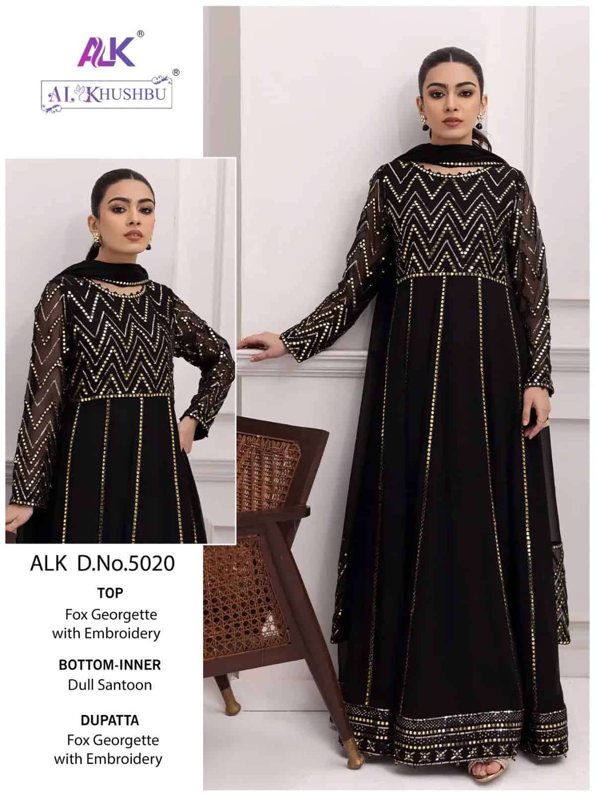 Al Khushbu 5020 Party Wear Style Designer Dress Wholasaler