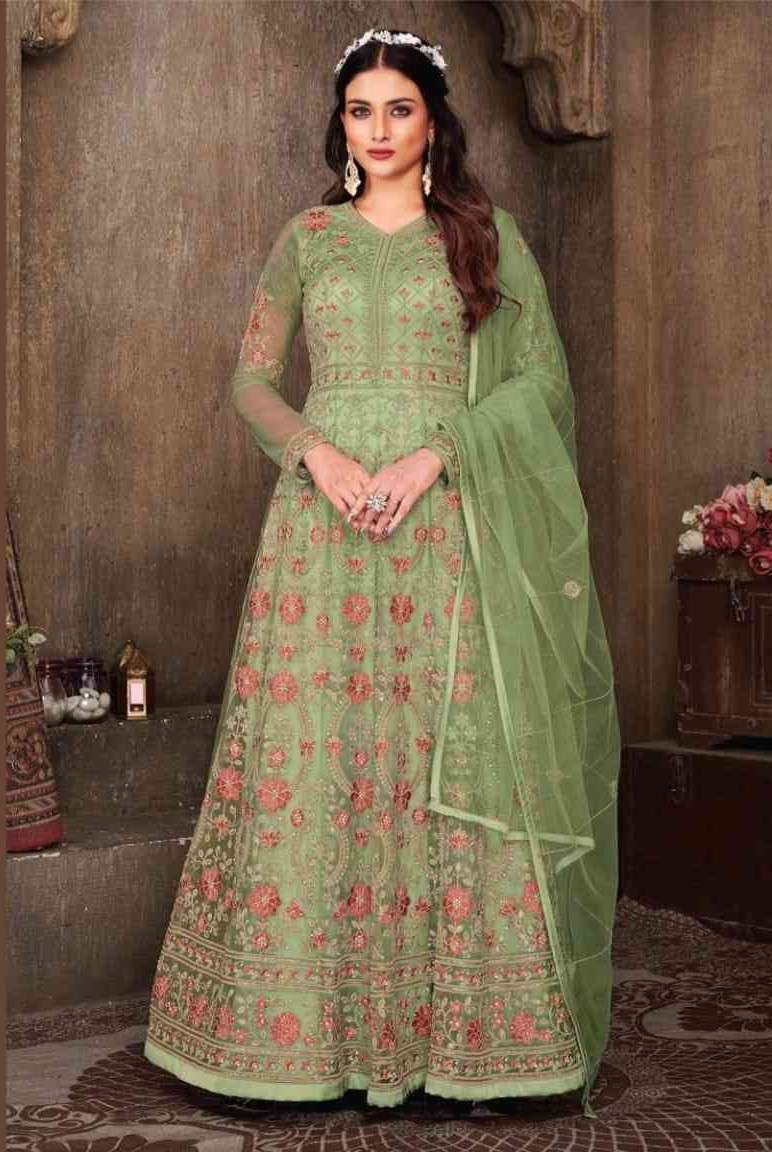 Swagat Voilet 692 Colors Partywear Anarkali Gown Catalog Online