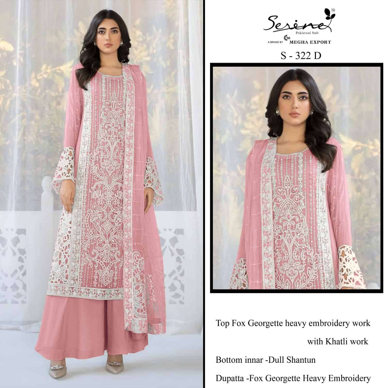 Serine S 322 D Exclusive Latest Pakistani Embroidered salwar Kameez Collection