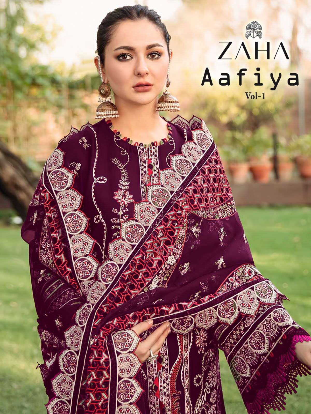 Zaha Aafiya Vol 1 Exclusive Velvet Pakistani Suit