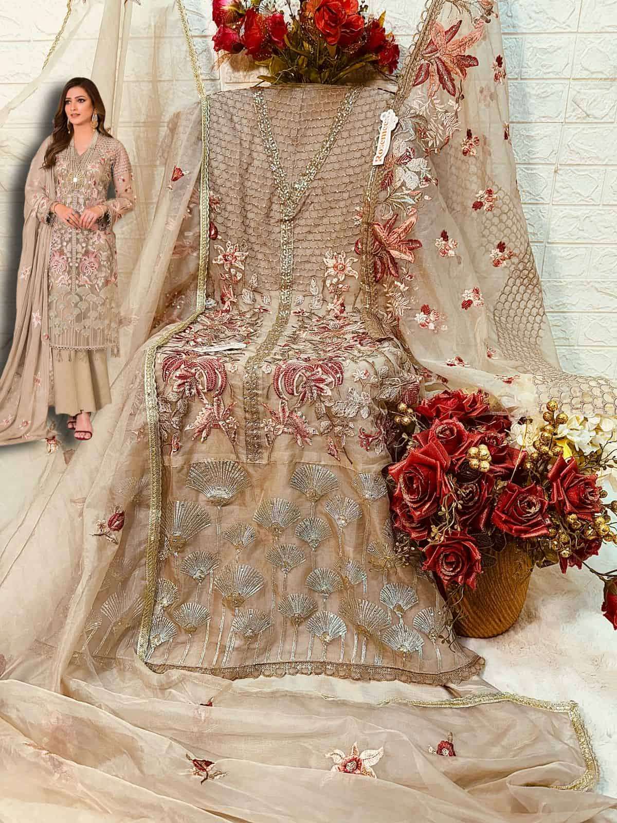 Fepic Rosemeen Organza Designer Salwar Suit