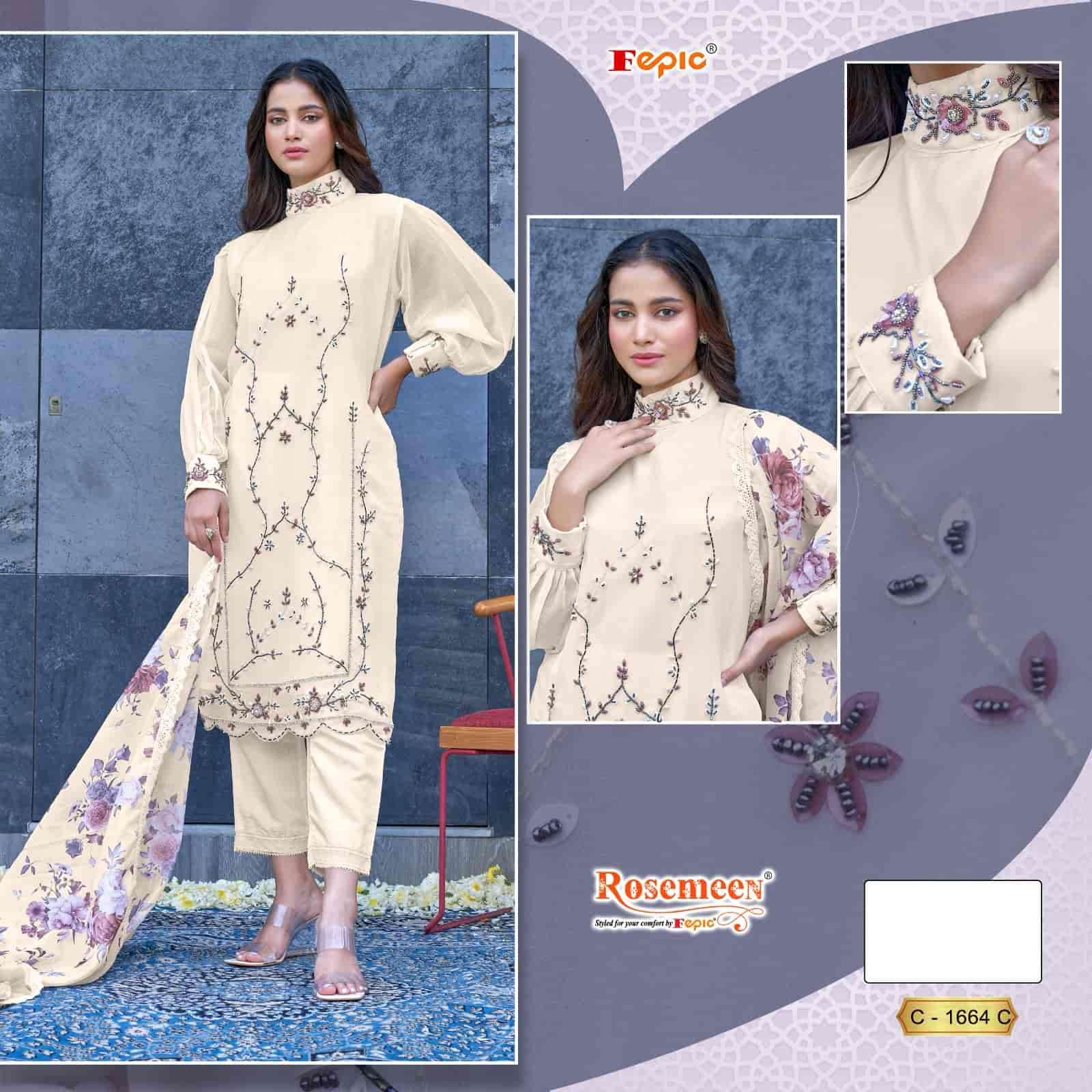 Fepic C 1664 C Latest Fancy Designer Pakistani Georgette Suit Ensemble