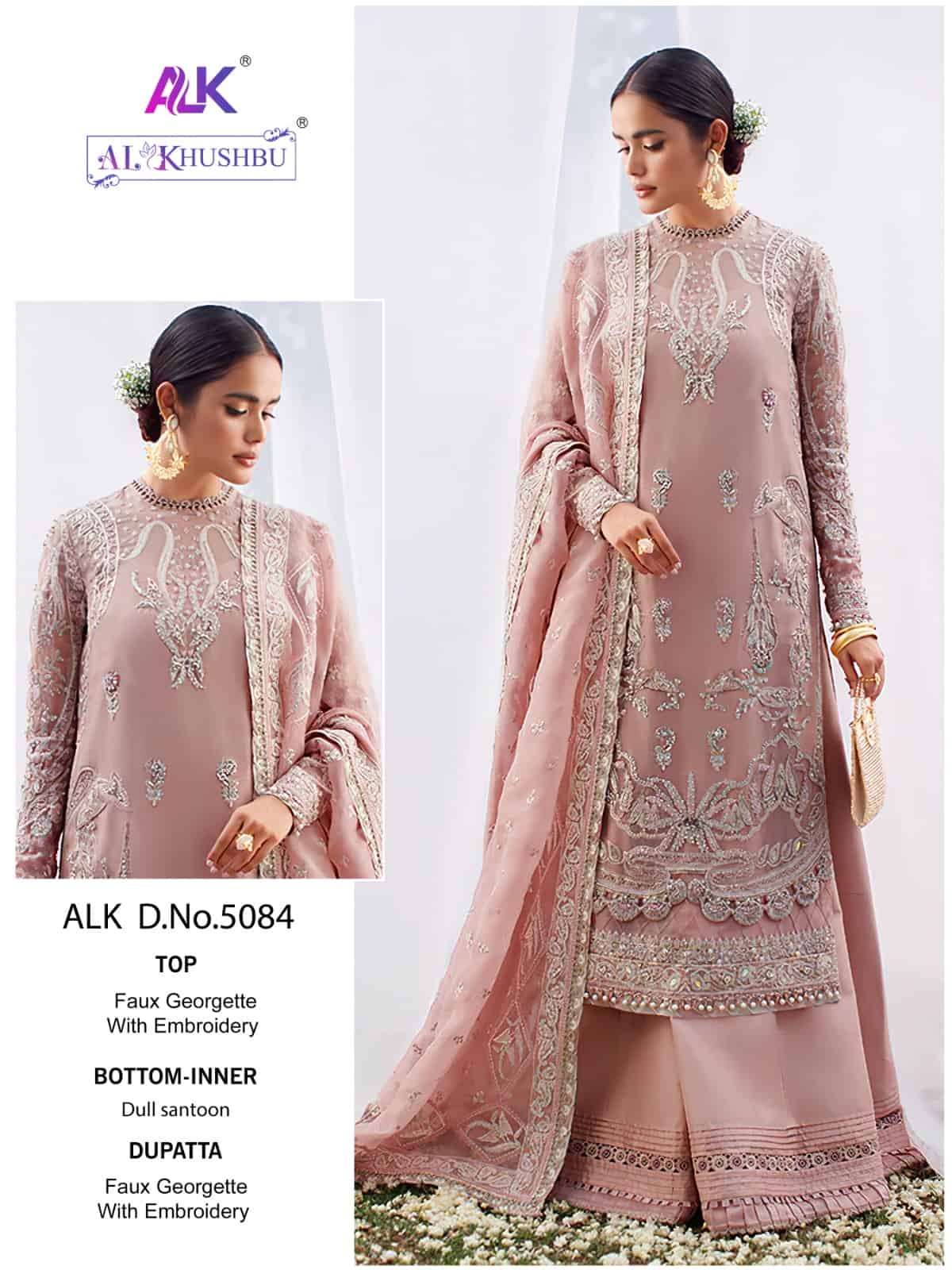 Al Khushbu 5084 Embroidered Dress Ensemble