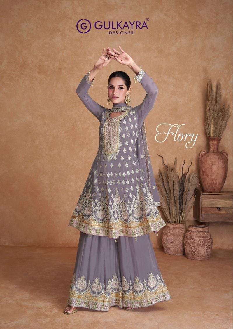 Gulkayra Flory Latest Designer Wedding Wear Gharara Style Dress New Arrivals