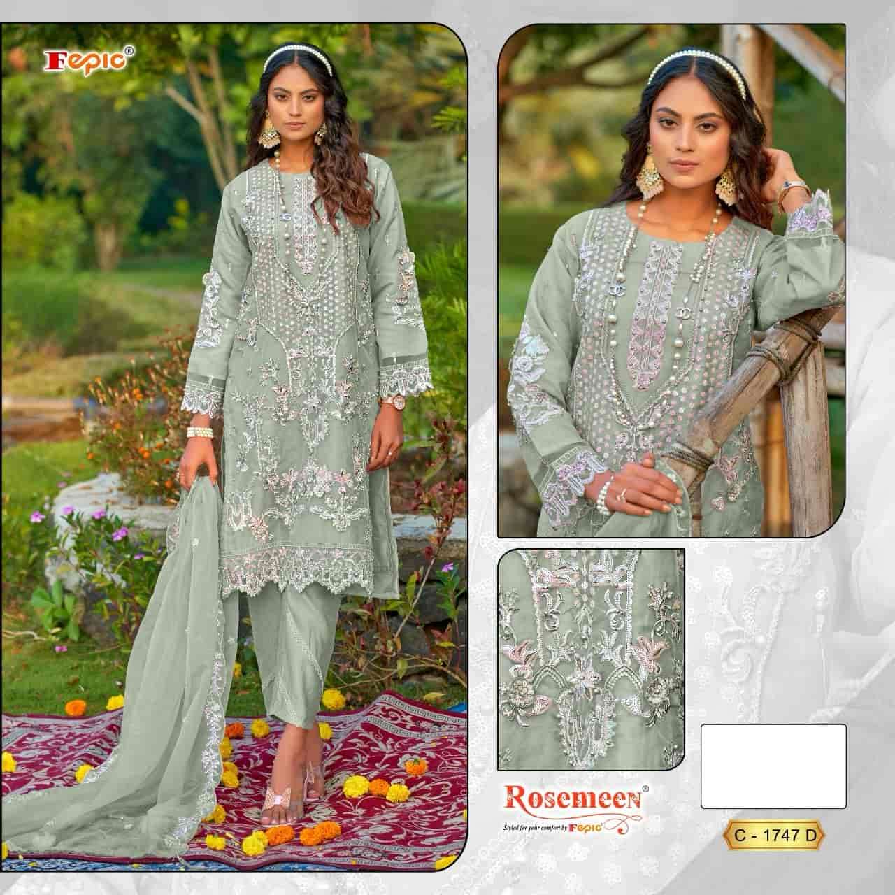 Fepic C 1747 D Exclusive Designer Embroidered Salwar kameez