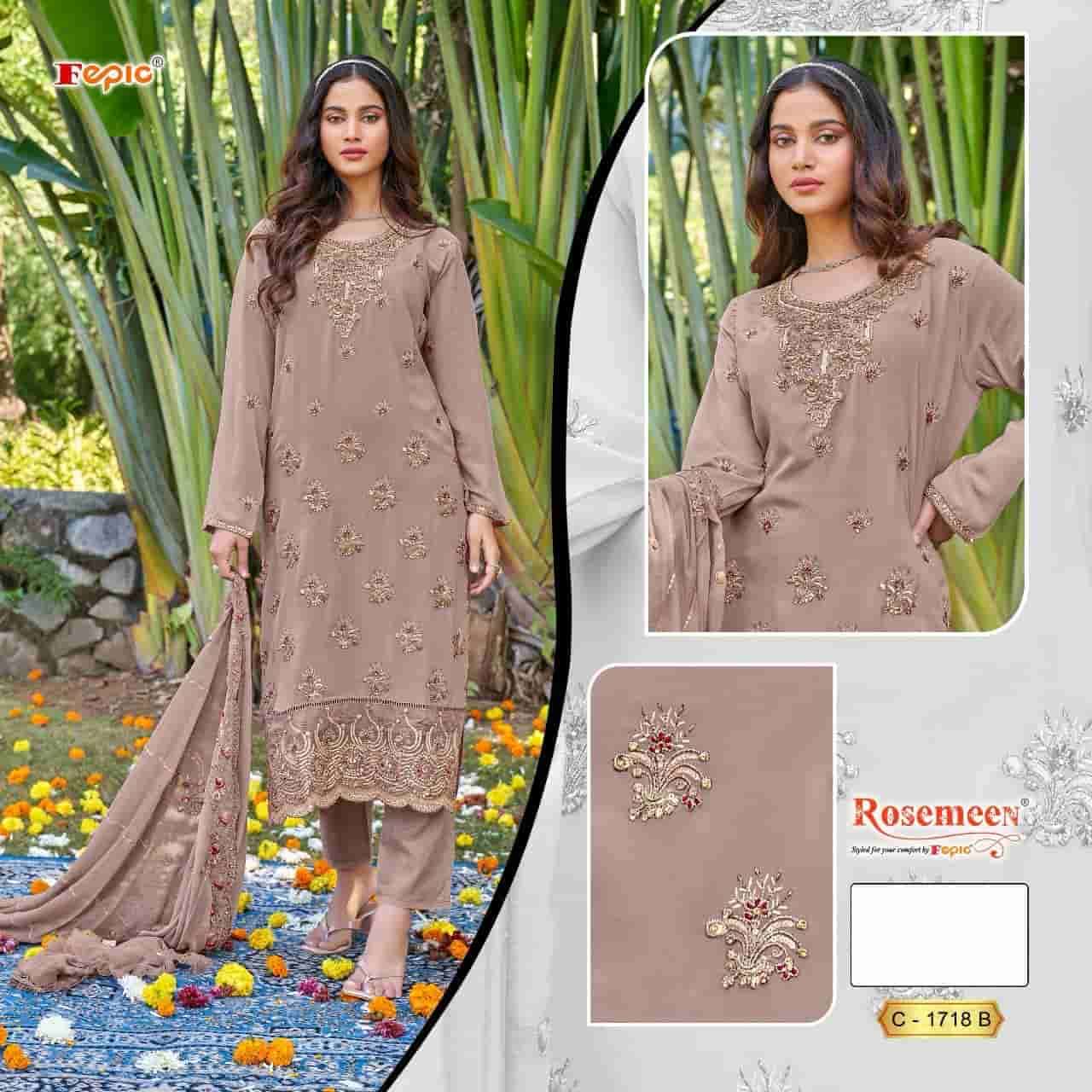 Fepic C 1718 Pakistani Style Designer Georgette Salwar Suit Ensemble