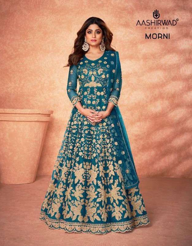 Aashirwad Morni Exclusive Designer Work Anarkali Dress New Collection
