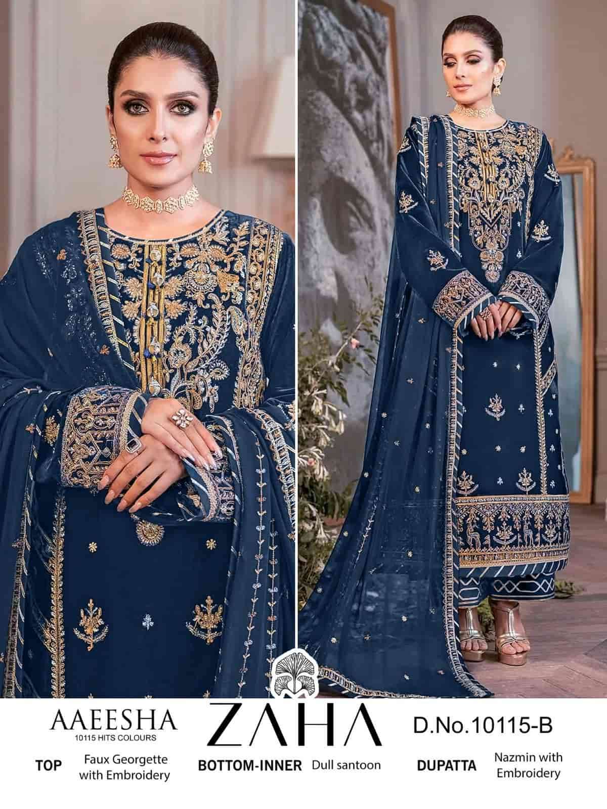 Zaha 10115 B Designer Pakistani Party Wear Suit