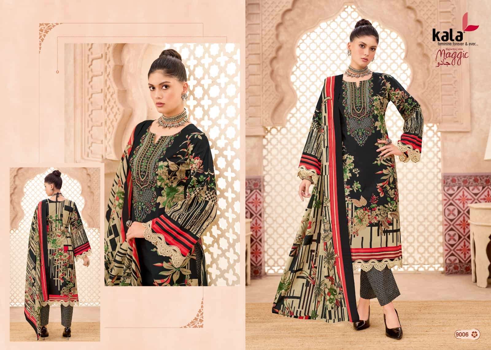 Kala Maggic Vol 24 Pure Cotton Unstitch Suit