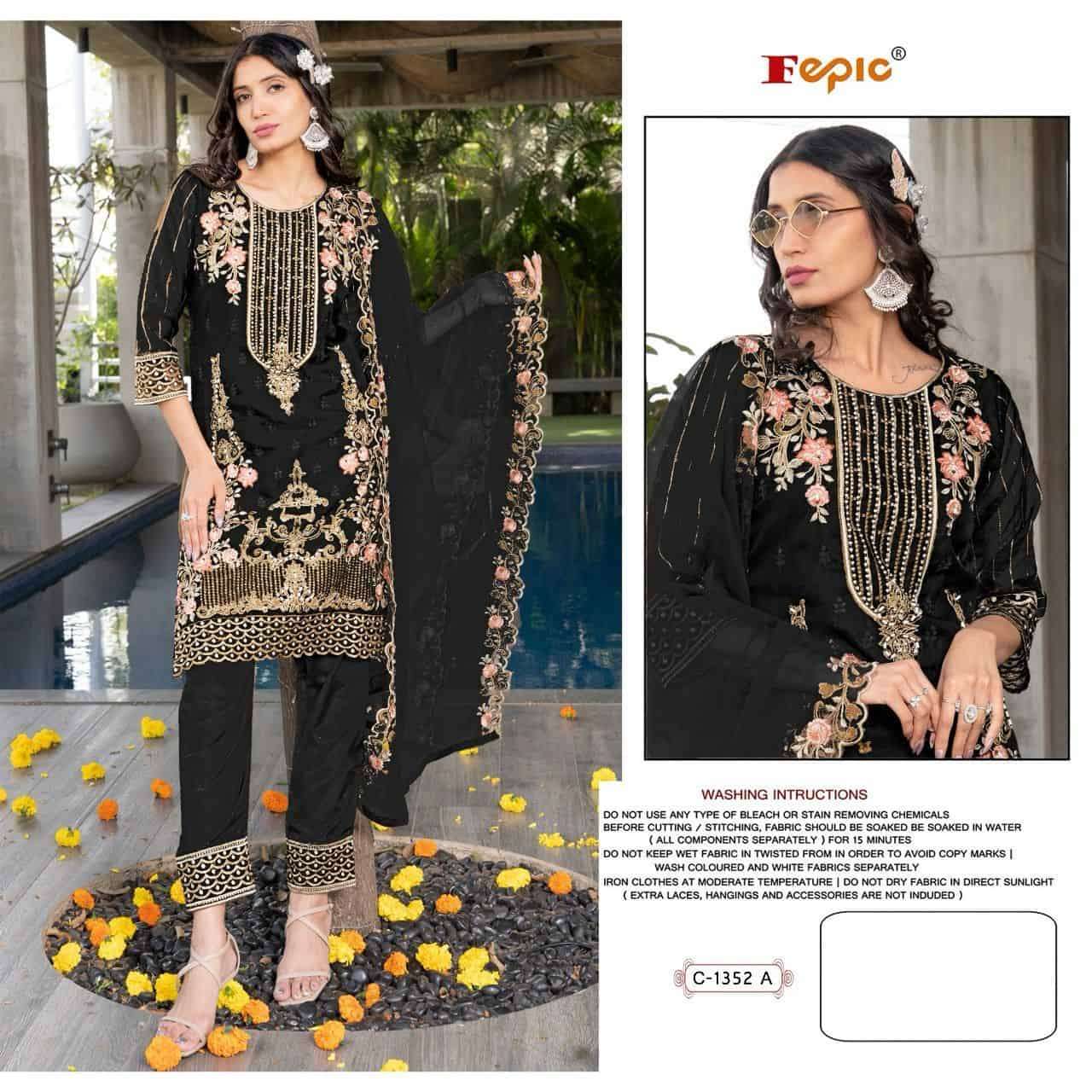 Fepic C 1352 Colors Exclusive Fancy Designer Pakistani Suit Wholasaler