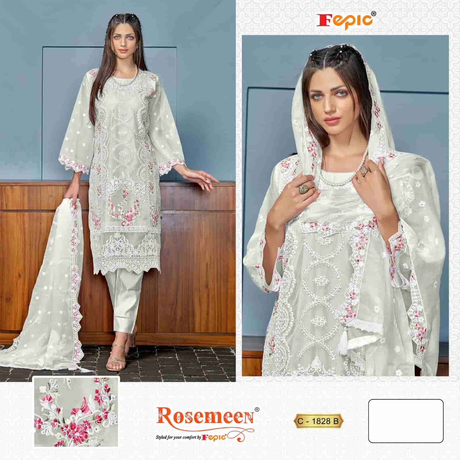 Fepic C 1828 B Latest Embroidered Style Pakistani Suit Ensemble