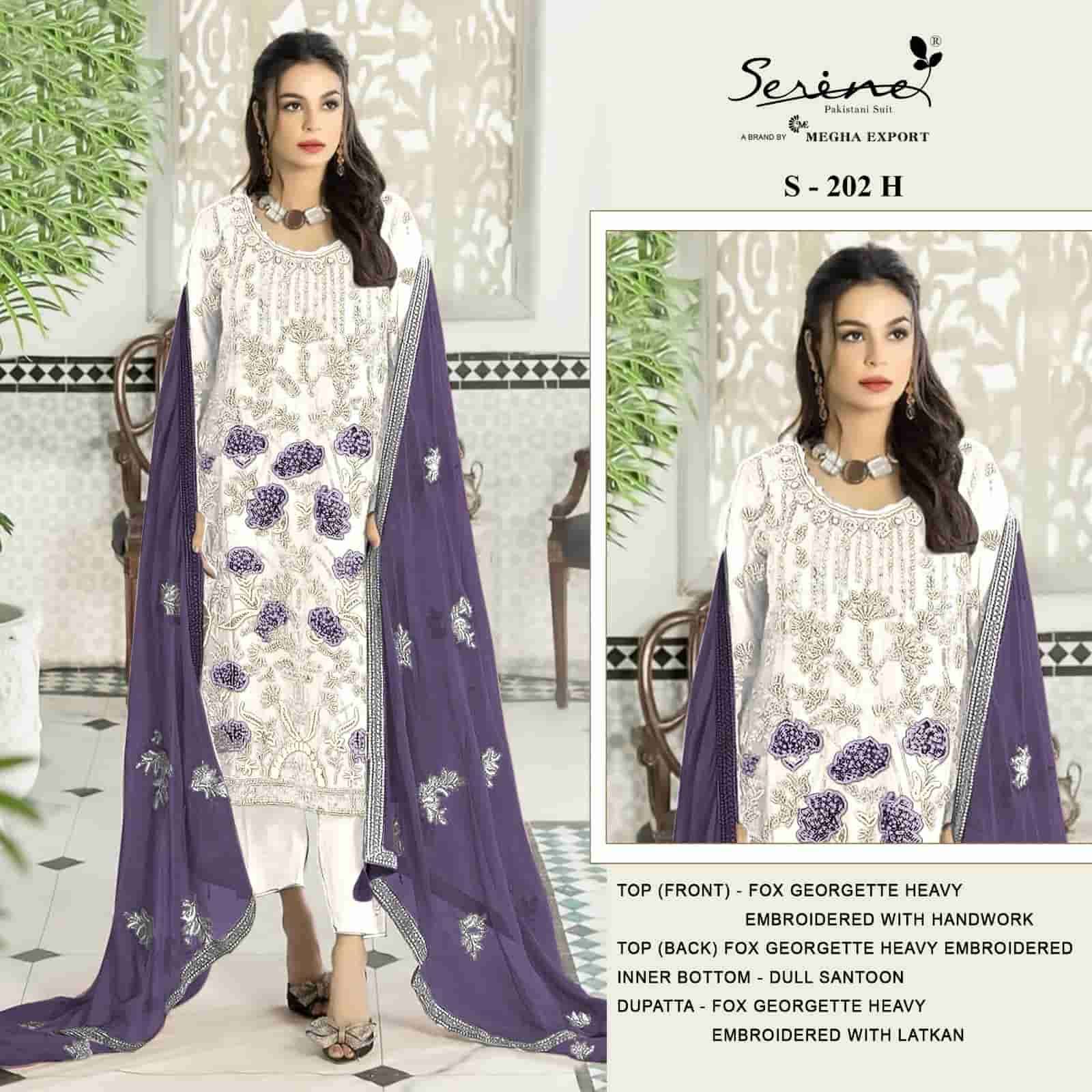 Serine S 202 H Heavy Designer Style Pakistani Georgette Salwar Suit Collection