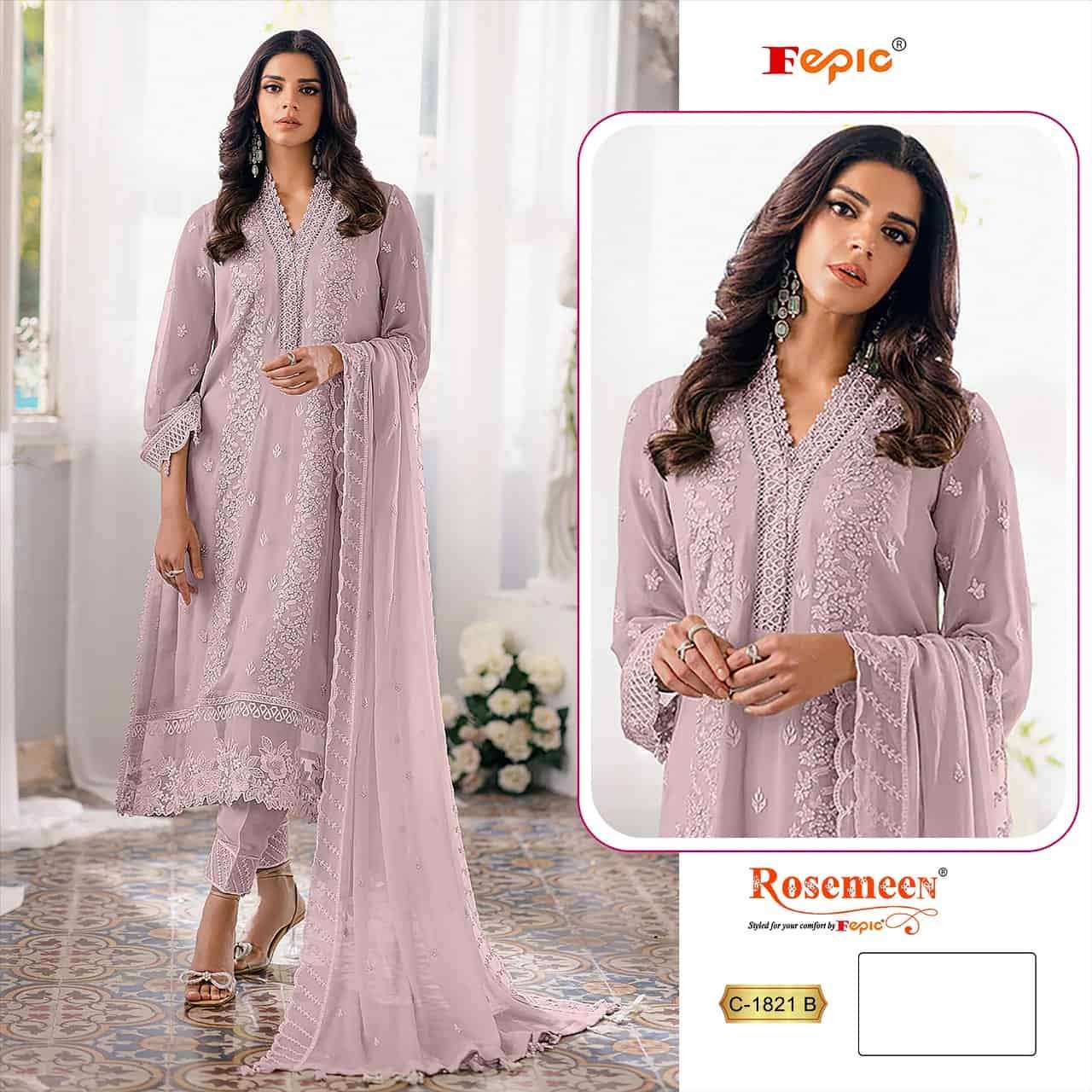 Fepic C 1821 B Latest Style Pakistani Georgette Salwar Kameez Collection
