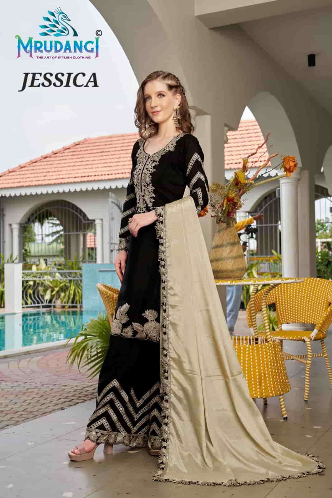 Mrudangi Jessica Stitched Suit Collection At