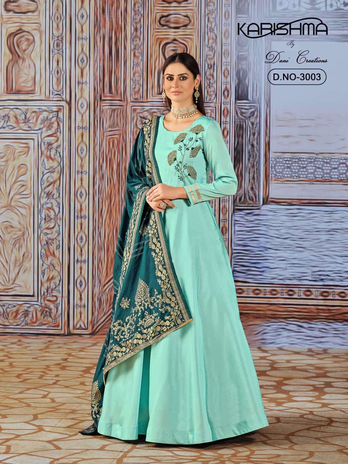 Karishma Vol 3 3001 To 3003 Designer Party Wear Anarkali Suit Collection