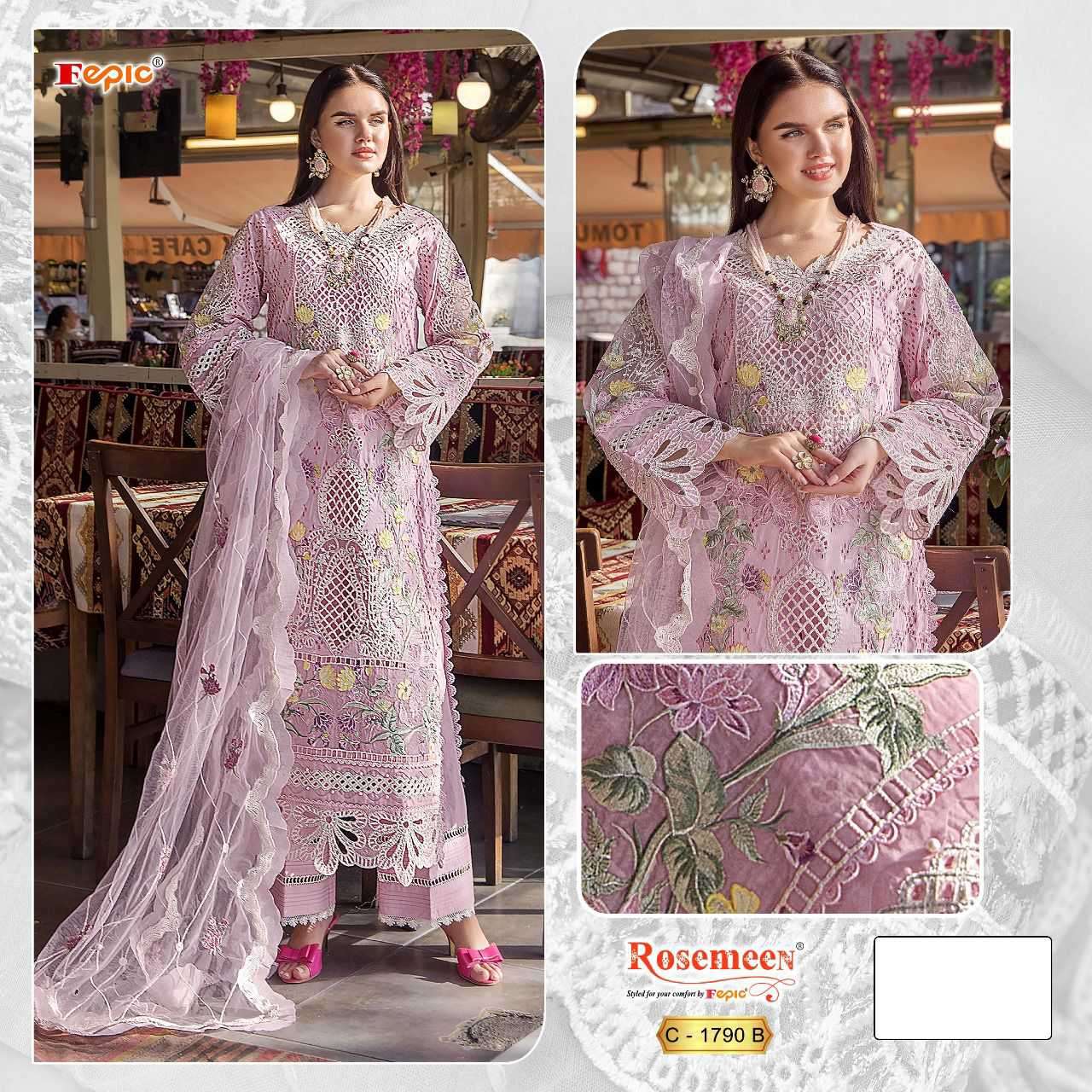 Fepic C 1790 Colors Designer Work Cotton Pakistani Suit New Designs