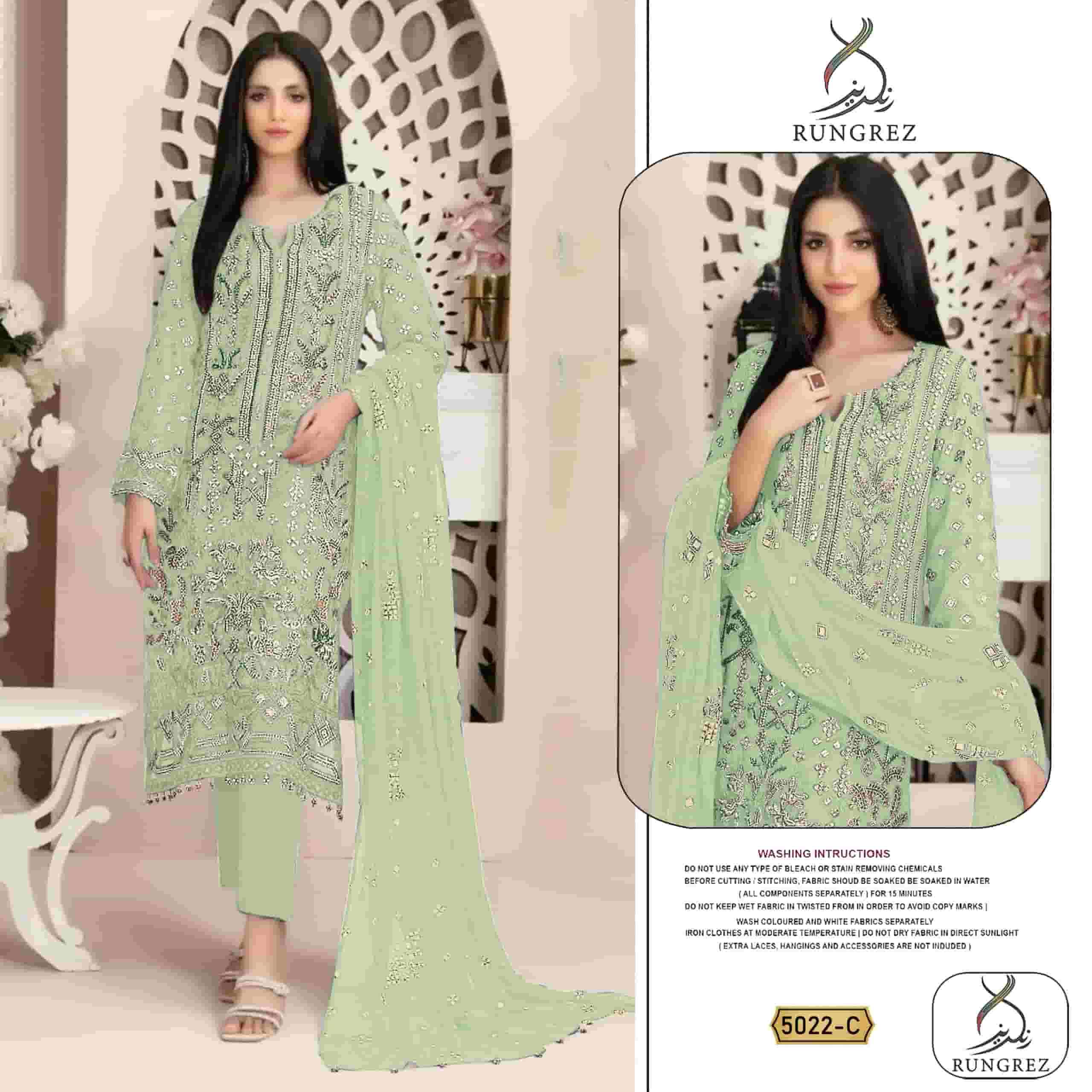 Rungrez 5022 Colors Pakistani Festive Wear Style Designer Dress Wholesalers