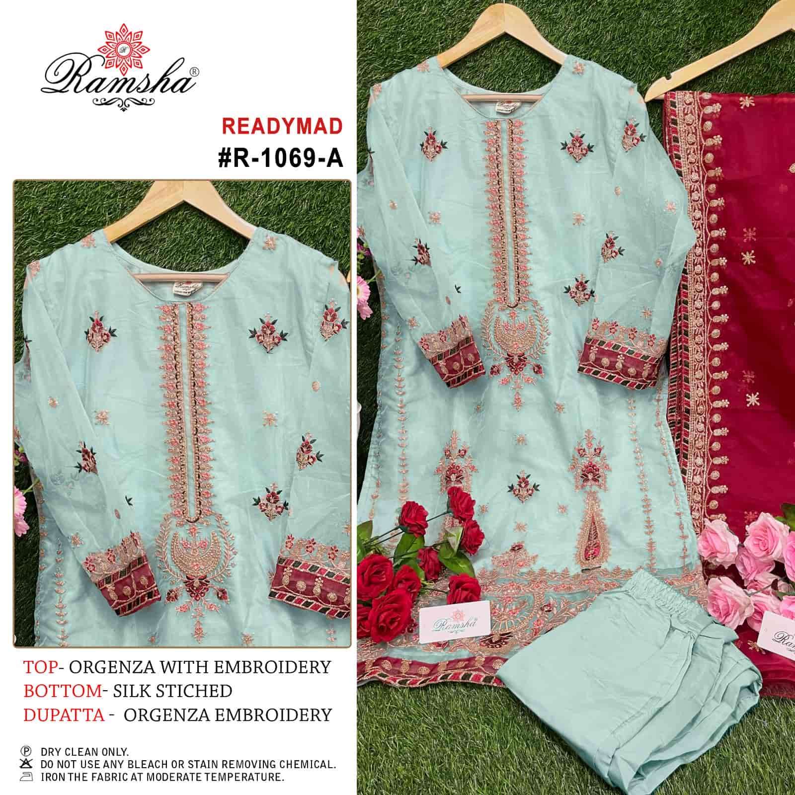 Ramsha R 1069 Colors Pakistani Designer Party Wear Suit Wholasaler