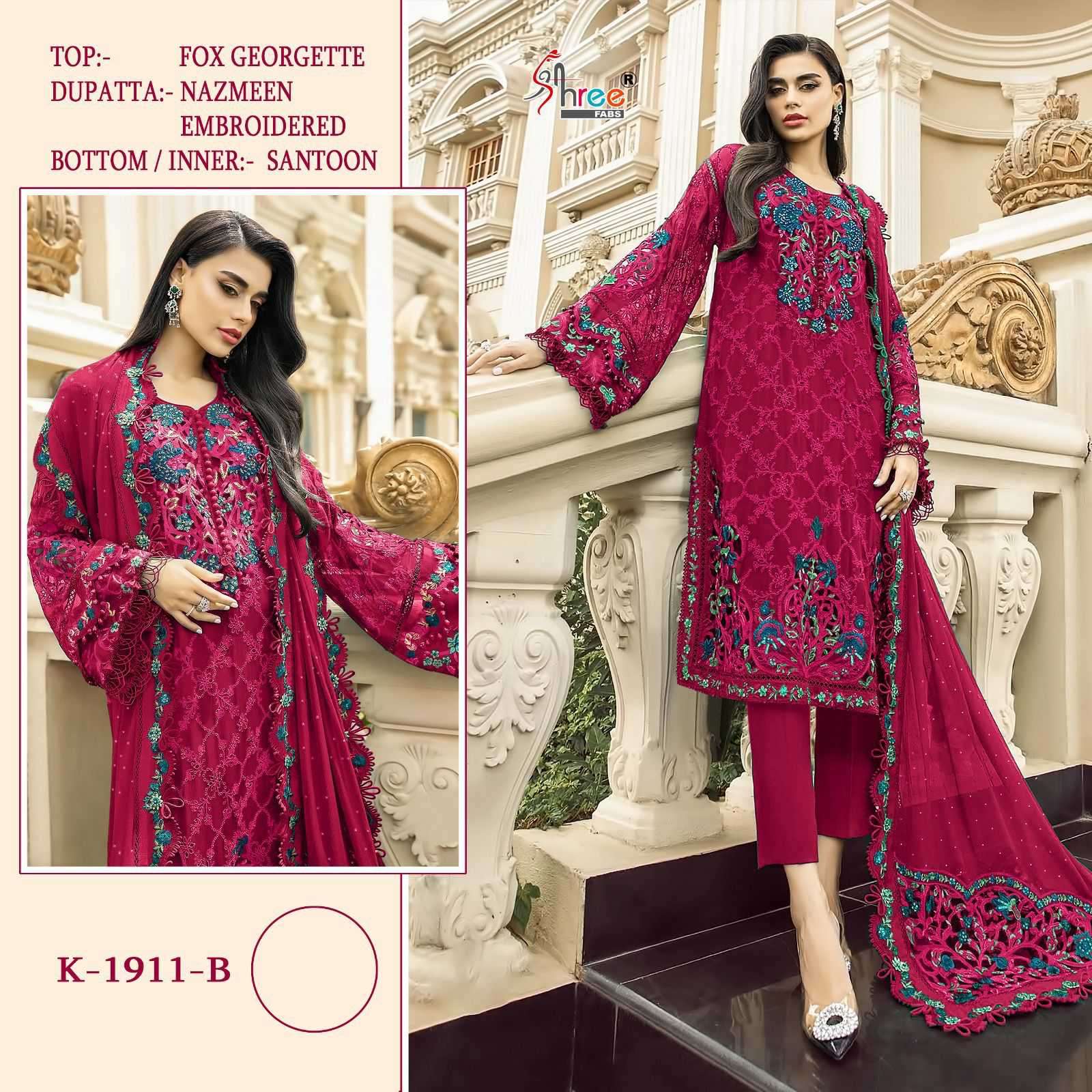 Shree Fabs K-1911B Embroidered Pakistani Suit