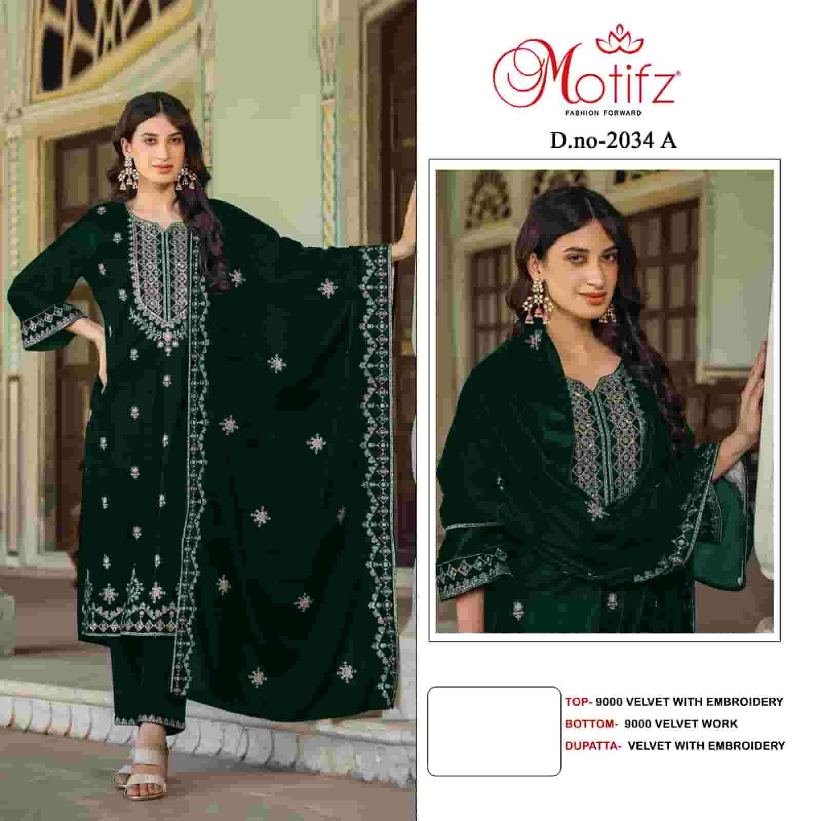 Motifz 2034 Colors Pakistani Festive Wear Style Designer Suit Wholesalers